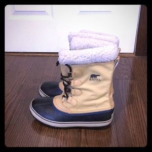 Sorel Men’s PAC Nylon Winter Faux Fur Snow Boots 9